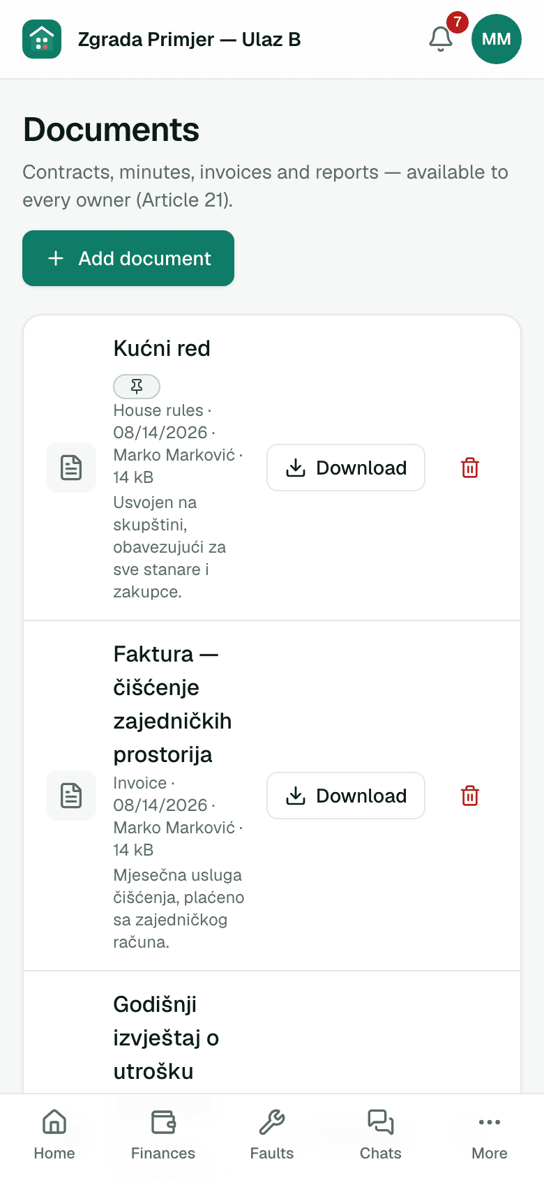 List of building documents — on a phone